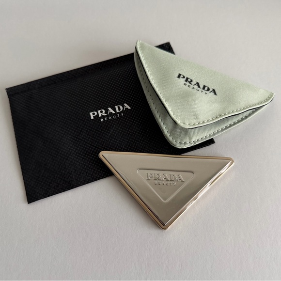Prada Triangle Mini Pocket Mirror - Picture 1 of 2